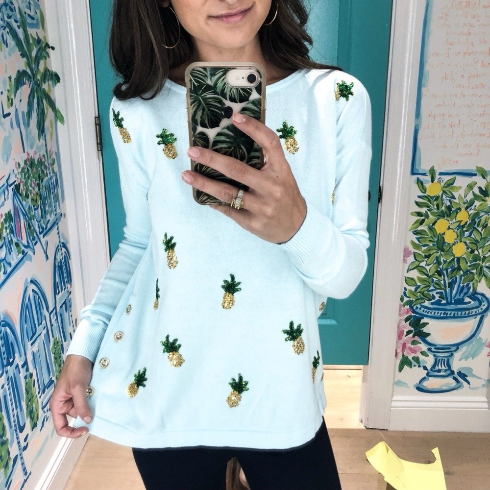 Lilly Pulitzer Caralynn Pineapple Sweater
